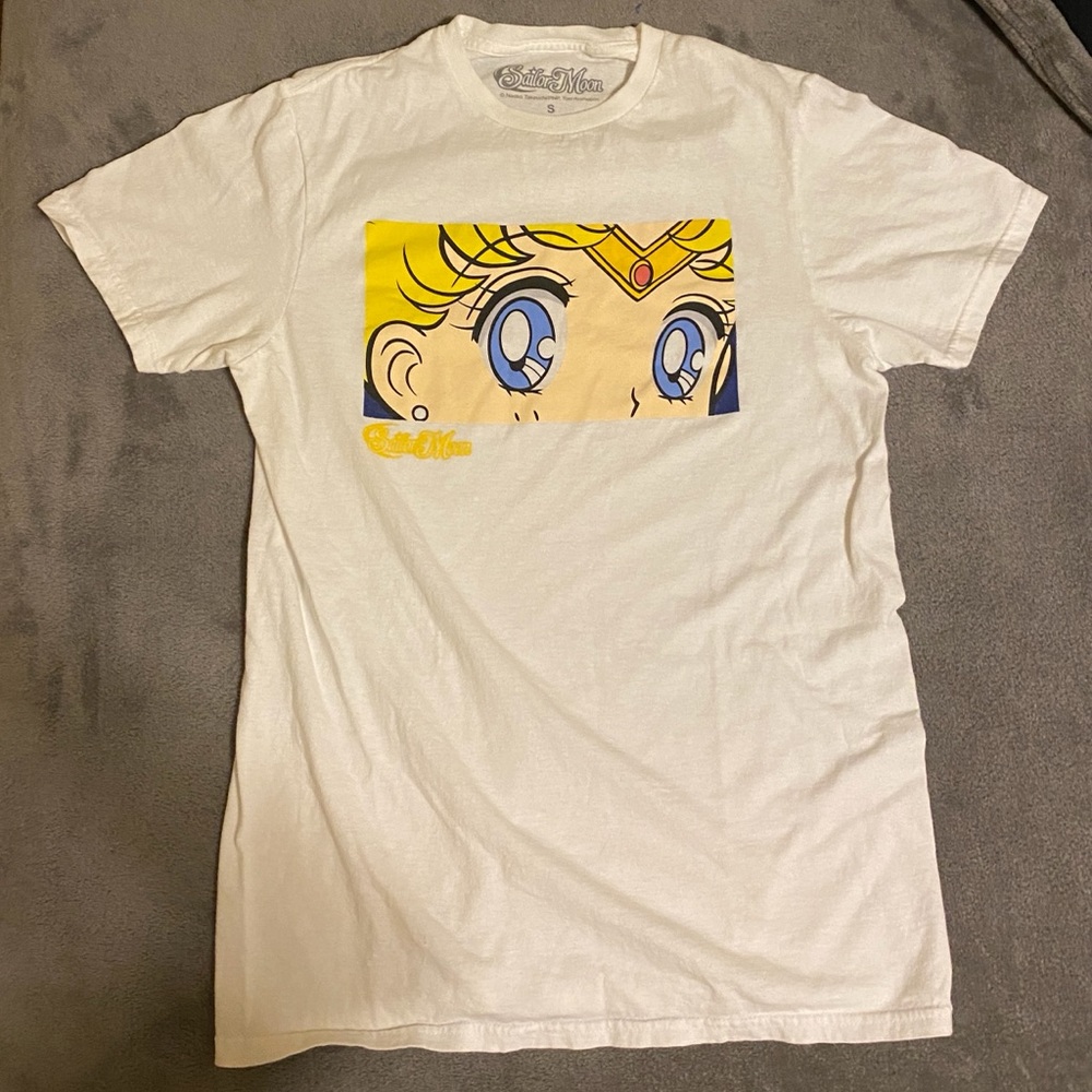 Sailor Moon Short Sleeve Graphic T-Shirt - White